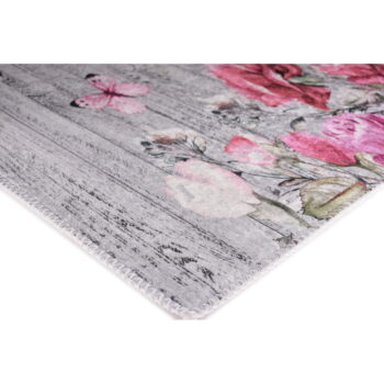Ružovo-sivý prateľný behúň 80x200 cm Blooming Roses – Vitaus - Image 3
