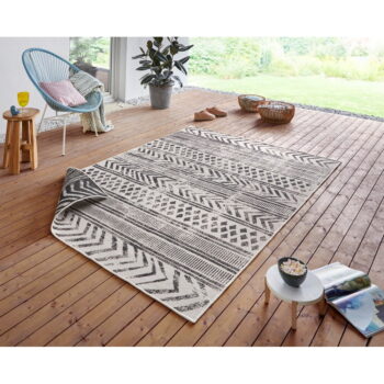 Čierno-krémový vonkajší koberec NORTHRUGS Biri, 200 x 290 cm - Image 2