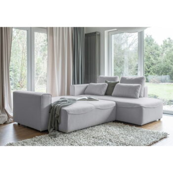 Svetlosivá rozkladacia rohová pohovka (variabilná) Homely Tommy – Miuform - Image 2
