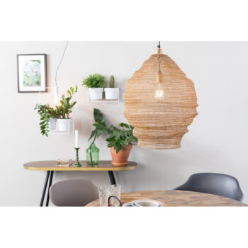 Závesné svietidlo v zlatej farbe White Label Lena, ø 48 cm - Image 9