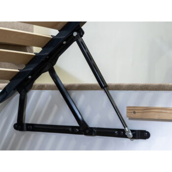 Béžová čalúnená dvojlôžková posteľ s úložným priestorom s roštom 160x200 cm Blandine – Bobochic Paris – Obrázok 9