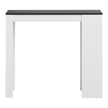 Biely barový stôl s čiernou doskou 115x50 cm Aravis - TemaHome - Image 2
