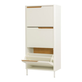 Biela skrinka na topánky Tenzo Switch, 62 x 131 cm - Image 3