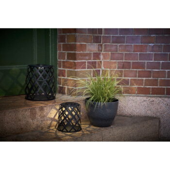 Čierny LED lampáš Star Trading Calabria, výška 28 cm - Image 5