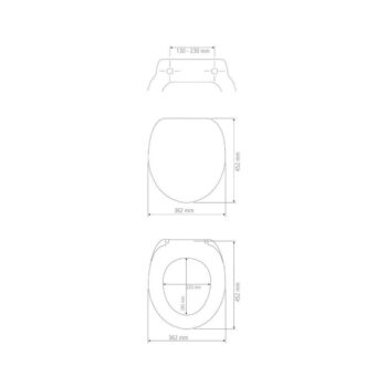Čierne WC sedadlo Wenko Sedilo Black, 45,2 × 36,2 cm – Obrázok 5