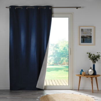 Tmavomodrý zatemňovací záves 140x260 cm Crepuscule – douceur d'intérieur - Image 3