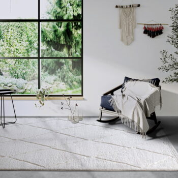 Krémovobiely koberec 160x235 cm Perrotin Cream White – Elle Decoration - Image 2