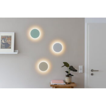 Biele LED nástenné svietidlo s časovačom/na diaľkové ovládanie na USB ø 19 cm Dot – Remember - Image 3