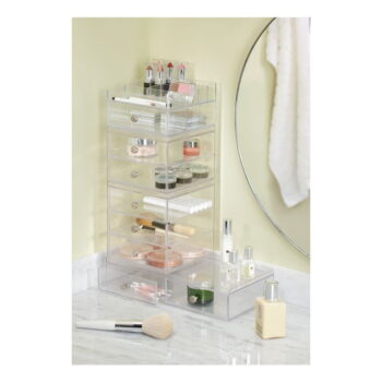 Transparentný organizér 3 zásuvkami iDesign Drawers, výška 18 cm - Image 4