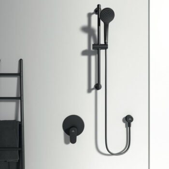 Matne čierna sprchová podomietková batéria Silk Black – Ideal Standard - Image 2
