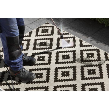 Čierno-krémový vonkajší koberec NORTHRUGS Malta, 80 x 150 cm - Image 5