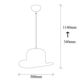 Čierne závesné svietidlo s kovovým tienidlom ø 30 cm Sivani – Opviq lights - Image 5