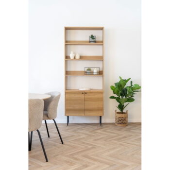 Knižnica v dekore duba v prírodnej farbe 80x200 cm Kyoto – House Nordic - Image 3