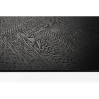 Čierny konferenčný stolík s doskou v dubovom dekore 60x120 cm Fabio – White Label - Image 6