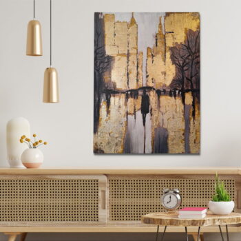 Ručne maľovaný obraz 70x100 cm – Wallity - Image 2