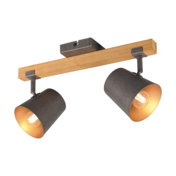Bodové svietidlo v tmavo sivo-prírodnej farbe 14x42 cm Bell – Trio - Image 2