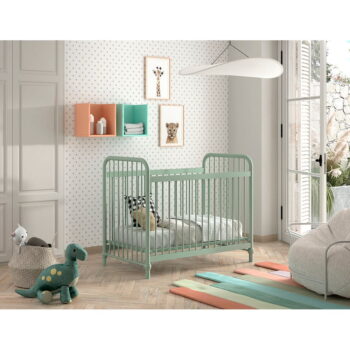 Zelená kovová postieľka 60x120 cm BRONXX – Vipack - Image 4