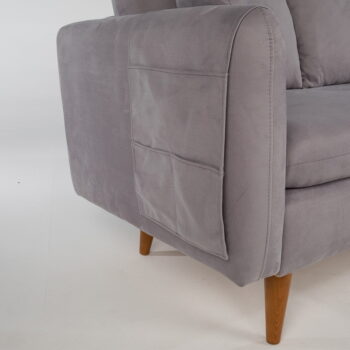 Sivá pohovka 215 cm Sofia – Balcab Home - Image 4