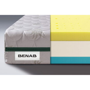Tvrdý/stredne tvrdý penový obojstranný matrac 180x200 cm BonReFresh BIO - BENAB – Obrázok 3