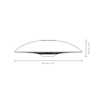 Tienidlo v čierno-zlatej farbe ø 35 cm Manta Ray – UMAGE - Image 2