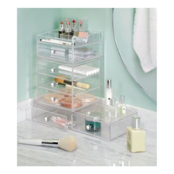 Transparentný organizér 3 zásuvkami iDesign Drawers, výška 18 cm - Image 5