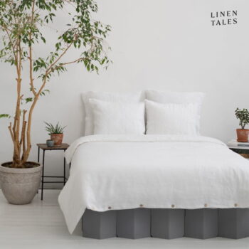 Biele obliečky na jednolôžko z konopného vlákna 135x200 cm - Linen Tales – Obrázok 6