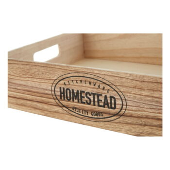 Drevená tácka 28x38 cm Rustic Homestead – Premier Housewares – Obrázok 3