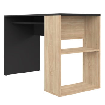 Čierny pracovný stôl v dekore duba 114x50 cm Yale - TemaHome - Image 6