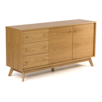 Nízka komoda v dekore duba v prírodnej farbe 149x75 cm Kensal – Woodman - Image 2