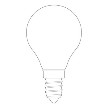 Teplá LED stmievateľná žiarovka E14, 3 W Porcelain I – tala - Image 5