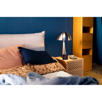 Béžová zamatová čalúnená dvojlôžková posteľ s úložným priestorom s roštom 160x200 cm Jade - Bobochic Paris – Obrázok 3