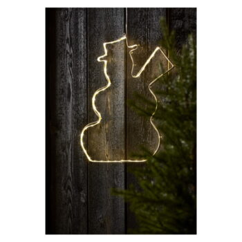 Závesná svietiaca LED dekorácia Star Trading Lumiwall Snowman, výška 50 cm - Image 4