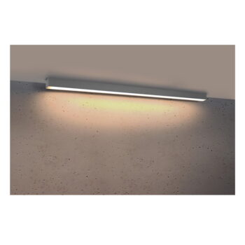 Sivé LED stropné svietidlo 117x6 cm Lemmi - Nice Lamps – Obrázok 2