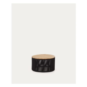 Okrúhly záhradný odkladací stolík s doskou z akácie ø 60 cm Dandara – Kave Home - Image 4