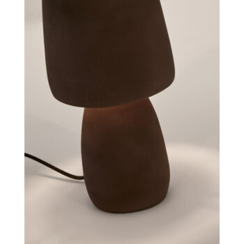 Tmavohnedá stolová lampa (výška 30 cm) Tandy – Kave Home - Image 3