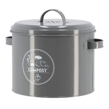 Sivá nádoba na kompostovateľný odpad 6,3 l Secret Du Potager – Esschert Design – Obrázok 9