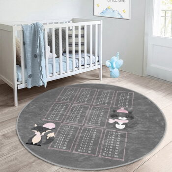Sivý detský koberec ø 100 cm Comfort – Mila Home - Image 4