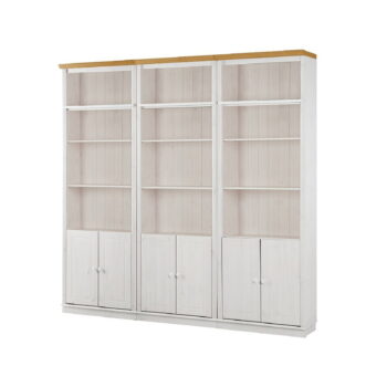 Biela knižnica z borovicového dreva 222x223 cm Anita – Støraa - Image 2