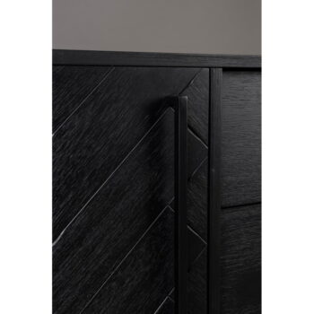Čierny TV stolík v dekore exotického dreva 180x60 cm Class - Dutchbone - Image 7
