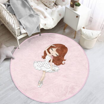 Ružový detský koberec ø 80 cm Comfort – Mila Home – Obrázok 7