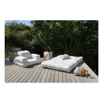 Béžové rozkladacie kreslo vhodné do exteriéru Karup Design Design OUT™ Hippo Beige - Image 3