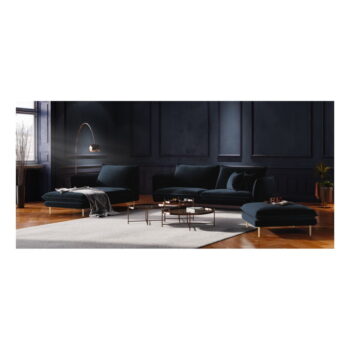 Antracitovosivá zamatová pohovka Cosmopolitan Design Florence,160 cm - Image 5