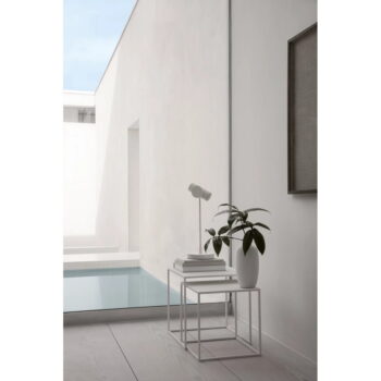 Biele kovové konferenčné stolíky v súprave 2 ks 40x40 cm Fera – Blomus – Obrázok 2
