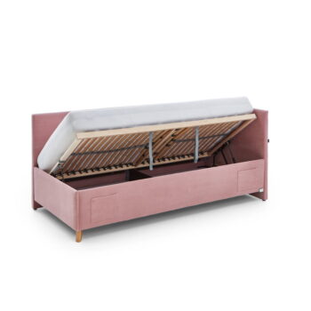 Ružová rohová detská posteľ s úložným priestorom 120x200 cm Cool – Meise Möbel – Obrázok 7