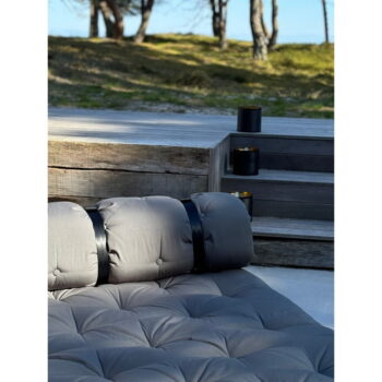 Tmavosivá rozkladacia pohovka vhodná do exteriéru Karup Design Design OUT™ Buckle Up Dark Grey - Image 10
