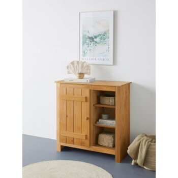 Skrinka z borovicového dreva v prírodnej farbe 90x90 cm Bertram – Støraa - Image 4