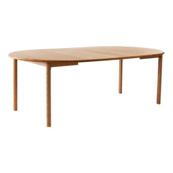Okrúhly rozkladací jedálenský stôl z dubového dreva v prírodnej farbe ø 120 cm Noor – Hammel Furniture - Image 3
