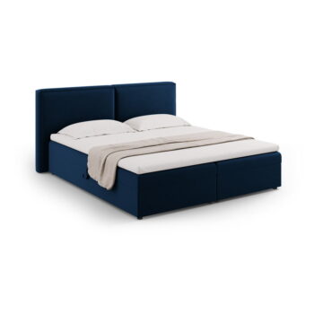 Tmavomodrá boxspring posteľ s úložným priestorom 160x200 cm Arendal – Cosmopolitan Design - Image 5