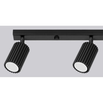 Čierne stropné svietidlo 6,5x81 cm Gleam – Nice Lamps - Image 10
