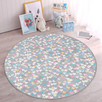 Svetlosivý detský koberec ø 100 cm Comfort – Mila Home - Image 7